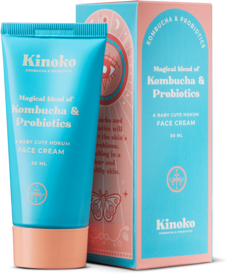Kinoko Probiotische Gesichtscreme ohne Hintergrund