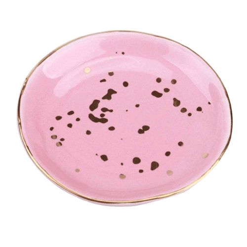 Keramik-Ablage Pink rund