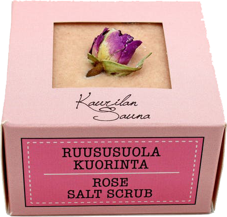 Finnisches Rose-Salz-Peeling - Sauna ohne Hintergrund