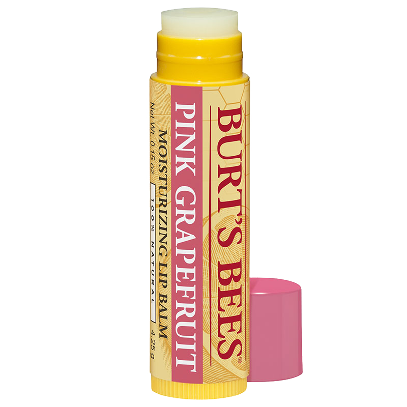 Burt`s Bees Refreshing Lip Balm Stick Pink Grapefruit ohne Hintergrund